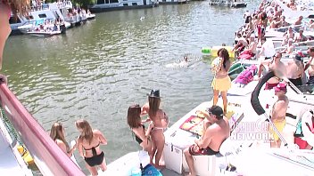 Naked Partiers On Boats