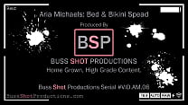 AM.06 Aria Michaels Bed & Bikini Spread BussShotProductions.com Preview
